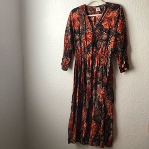 Vintage Maxi Floral Dress